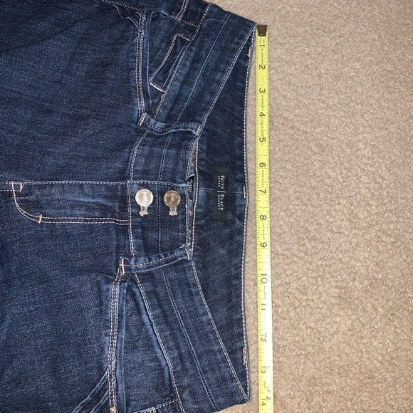 White House Black Market Trouser Leg Blue Jeans - Picture 7 of 9